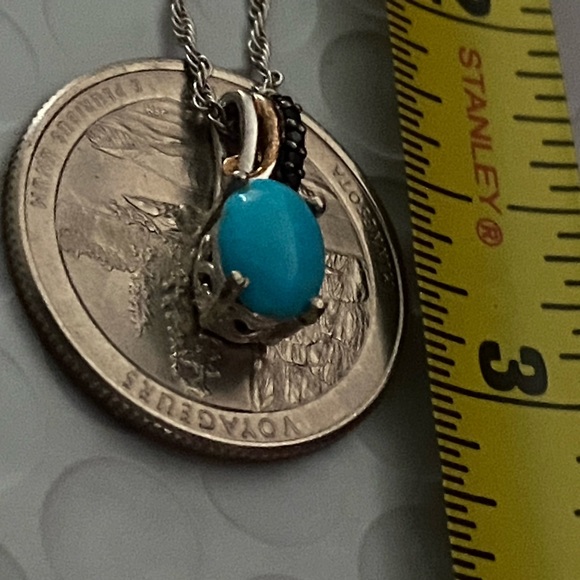 Arizona sleeping beauty turquoise necklace 1.70 - Picture 5 of 6
